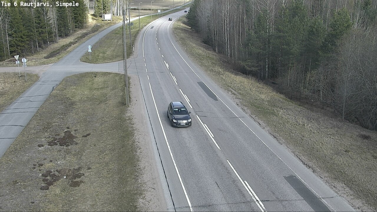 Weather Camera Image Road 6 Rautjärvi, Simpele, Rautjärvi, Etelä-Karjala