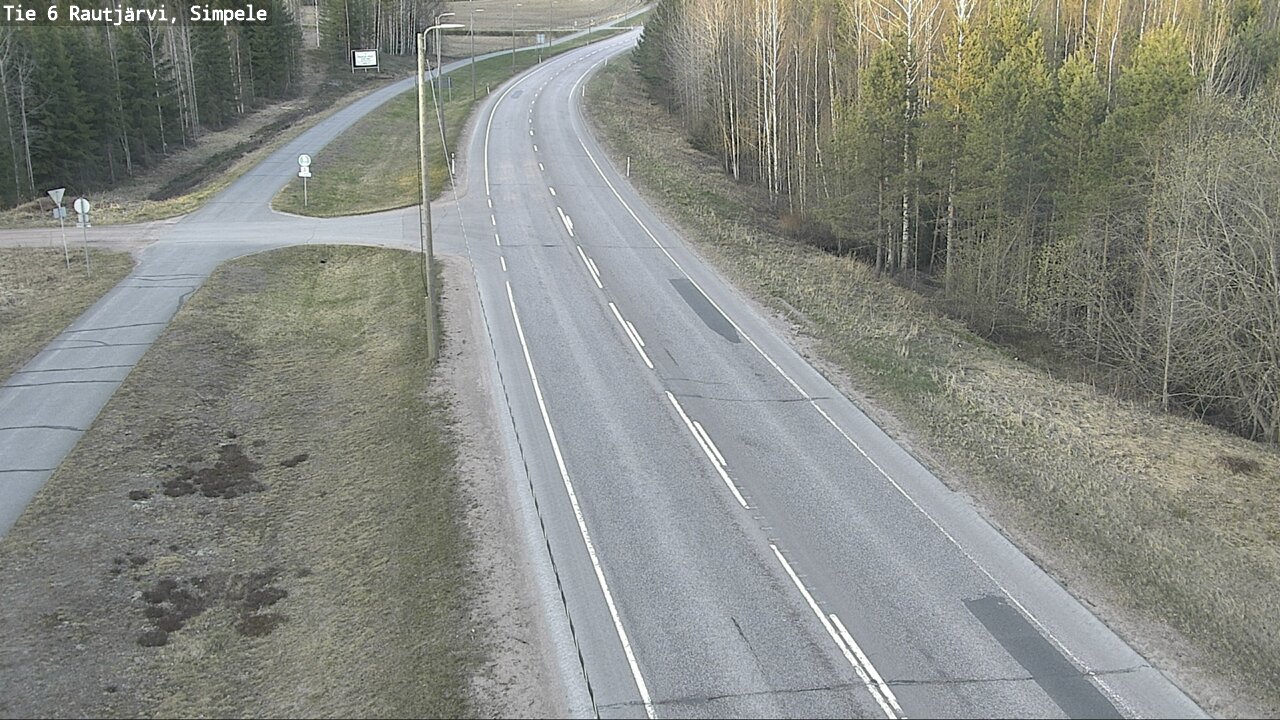 Weather Camera Image Road 6 Rautjärvi, Simpele, Rautjärvi, Etelä-Karjala