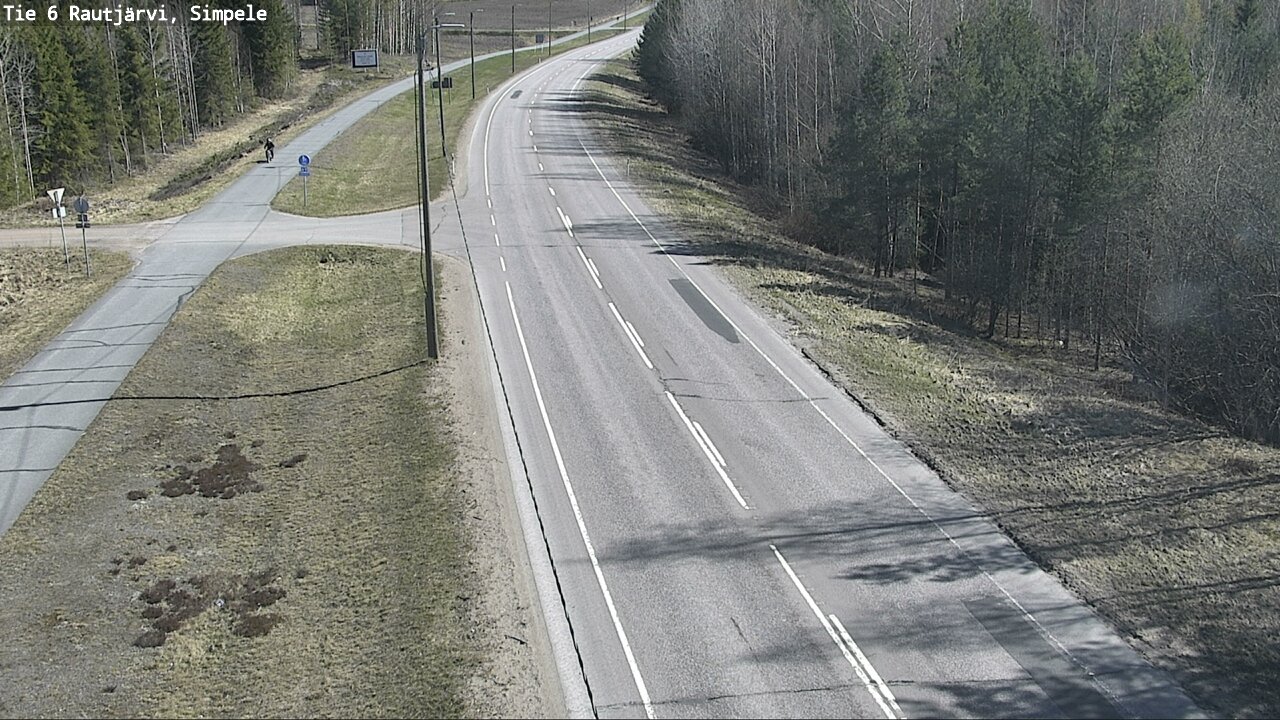 Weather Camera Image Road 6 Rautjärvi, Simpele, Rautjärvi, Etelä-Karjala