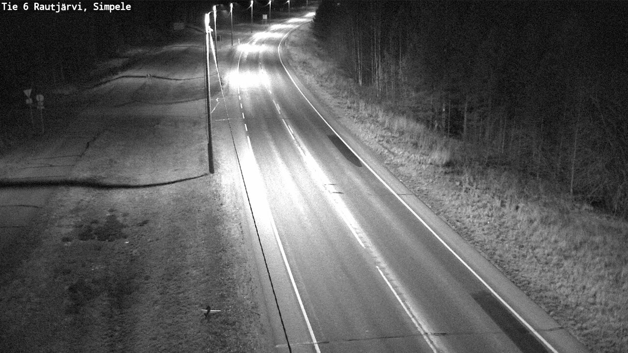 Weather Camera Image Road 6 Rautjärvi, Simpele, Rautjärvi, Etelä-Karjala