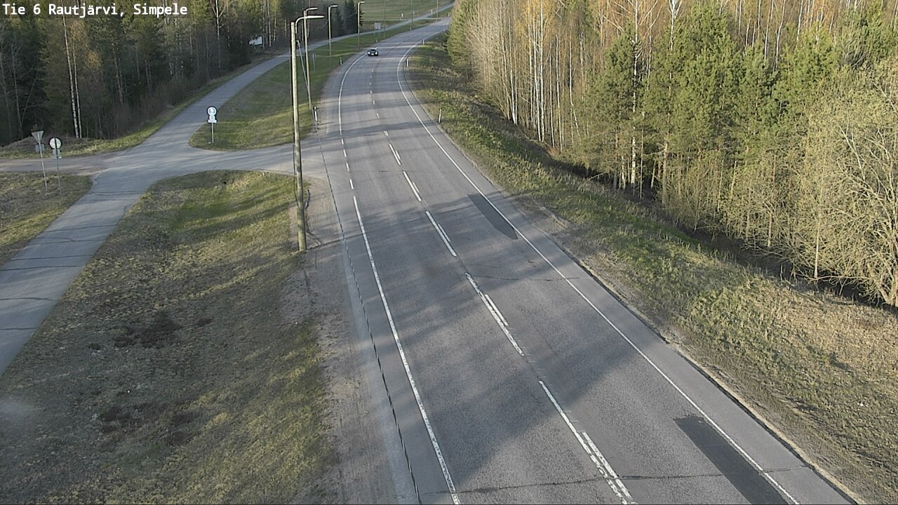 Weather Camera Image Väg 6 Rautjärvi, Simpele, Rautjärvi, Etelä-Karjala