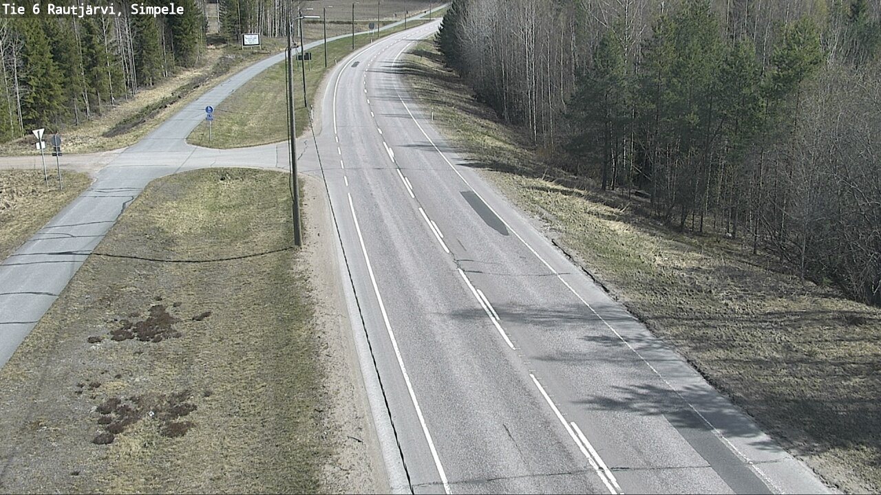 Weather Camera Image Road 6 Rautjärvi, Simpele, Rautjärvi, Etelä-Karjala