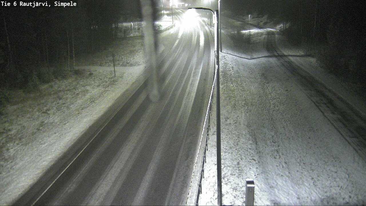 Weather Camera Image Road 6 Rautjärvi, Simpele, Rautjärvi, Etelä-Karjala