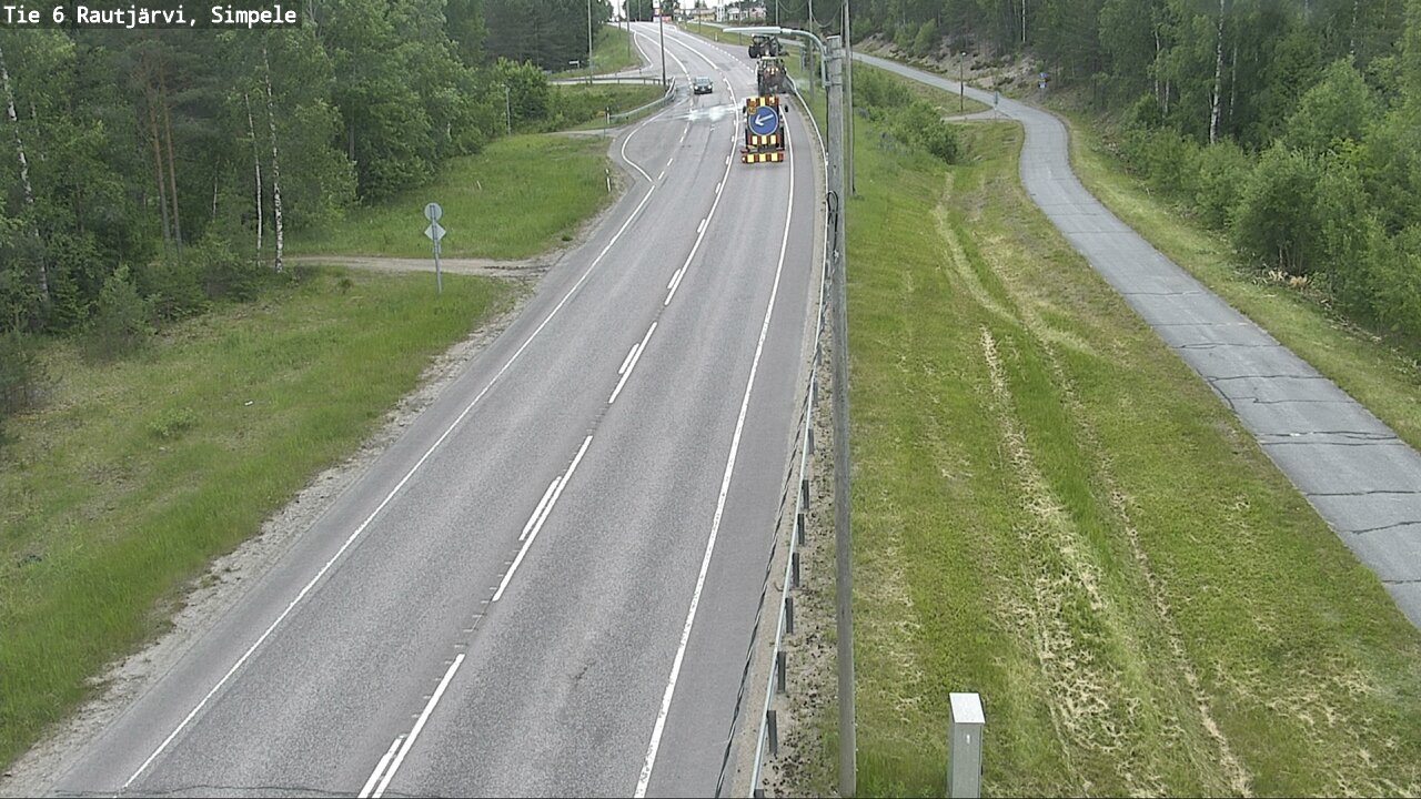 Kelikamerat Kuva Tie 6 Rautjärvi, Simpele, Rautjärvi, Etelä-Karjala