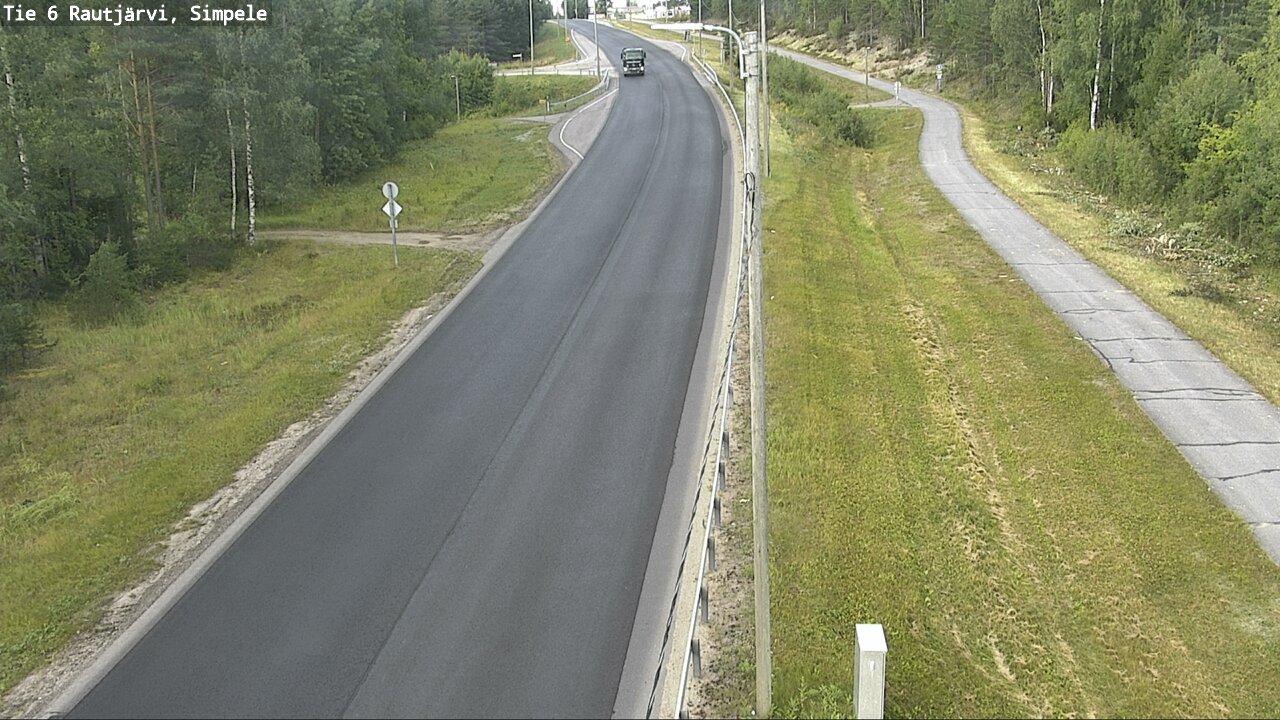 Weather Camera Image Road 6 Rautjärvi, Simpele, Rautjärvi, Etelä-Karjala