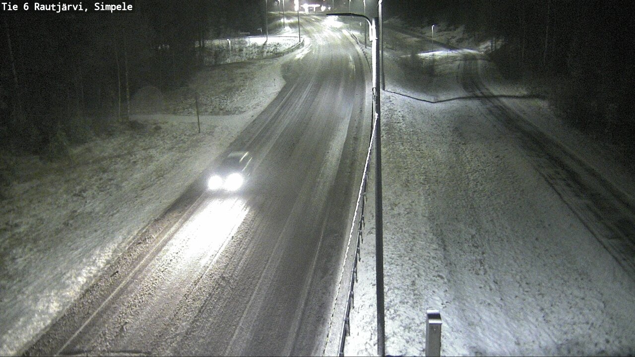 Weather Camera Image Road 6 Rautjärvi, Simpele, Rautjärvi, Etelä-Karjala
