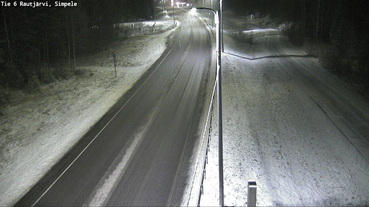 Weather Camera Image Road 6 Rautjärvi, Simpele, Rautjärvi, Etelä-Karjala