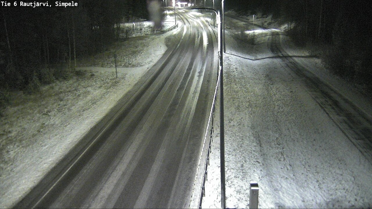 Weather Camera Image Road 6 Rautjärvi, Simpele, Rautjärvi, Etelä-Karjala
