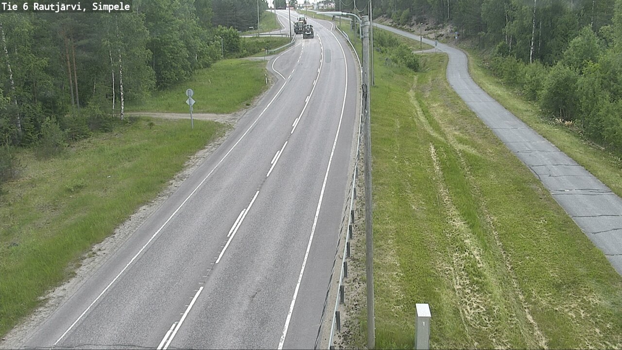 Kelikamerat Kuva Tie 6 Rautjärvi, Simpele, Rautjärvi, Etelä-Karjala