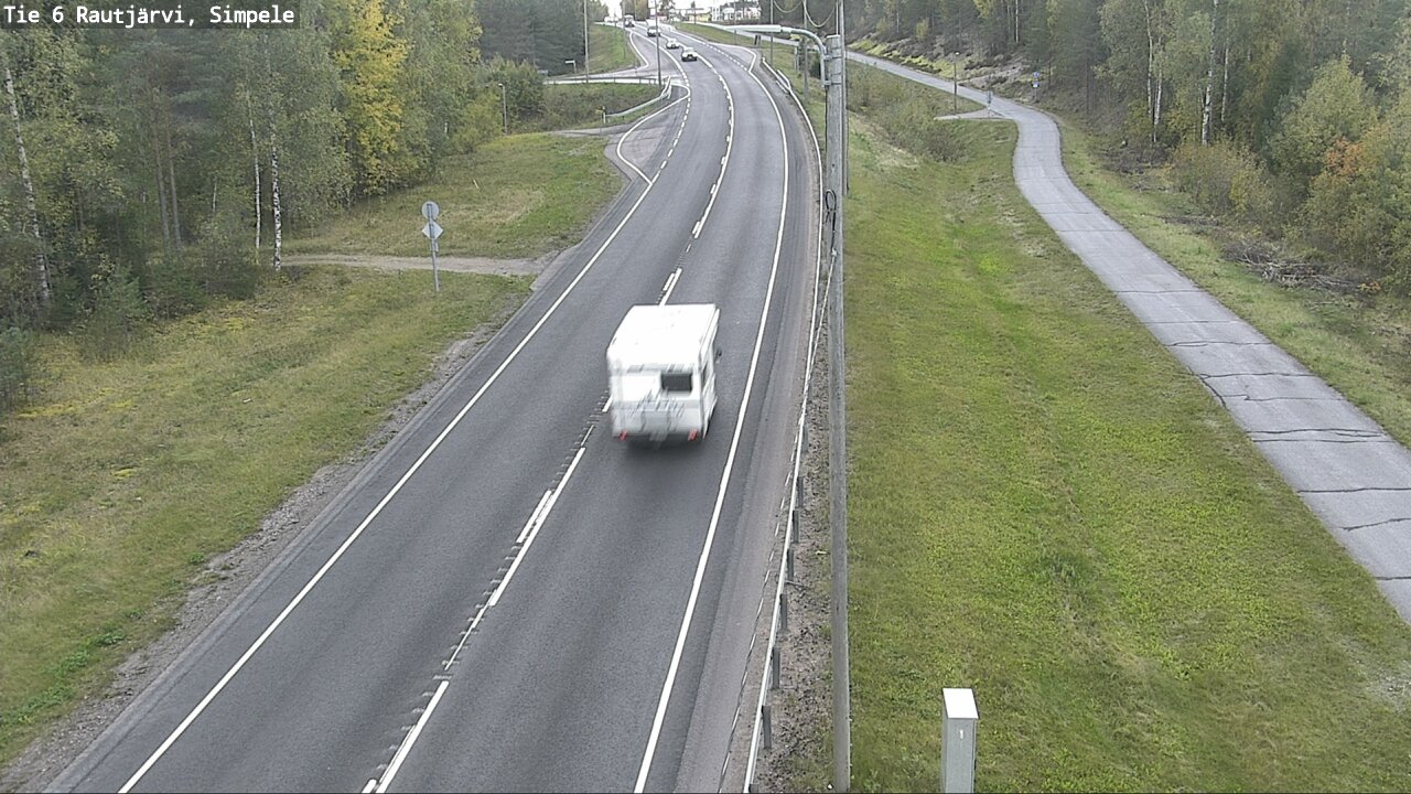 Kelikamerat Kuva Tie 6 Rautjärvi, Simpele, Rautjärvi, Etelä-Karjala