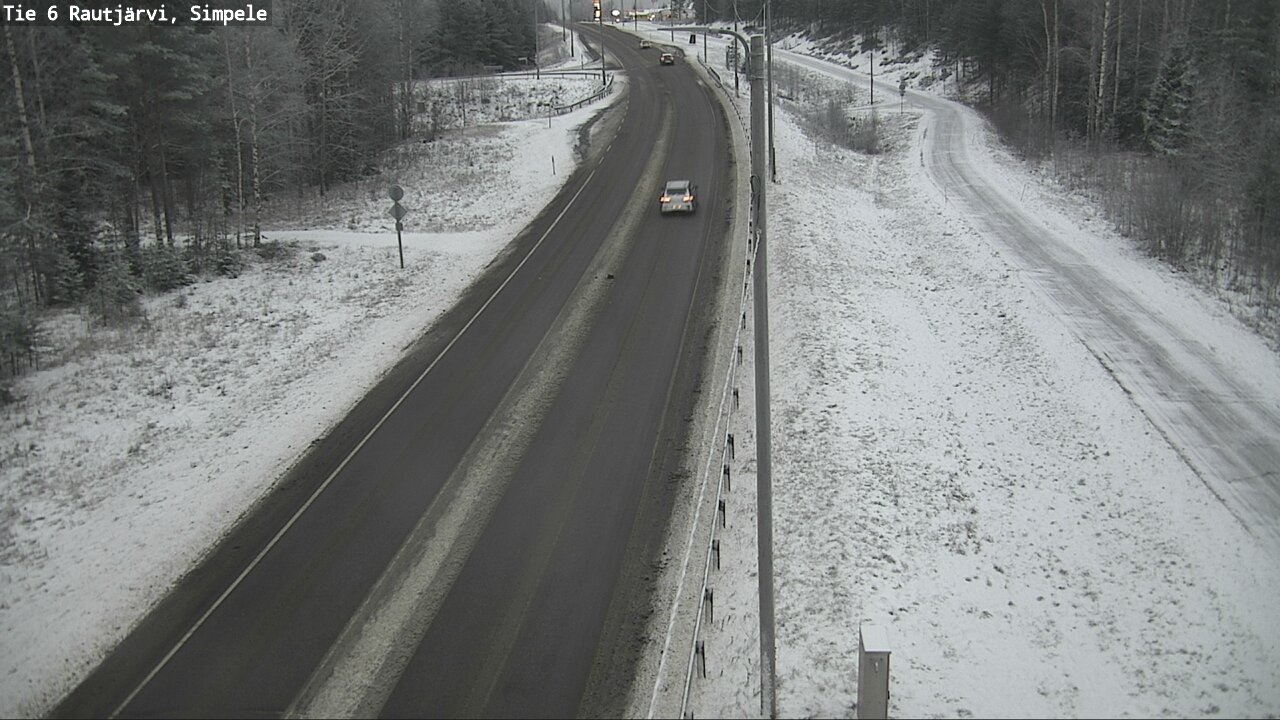 Weather Camera Image Road 6 Rautjärvi, Simpele, Rautjärvi, Etelä-Karjala