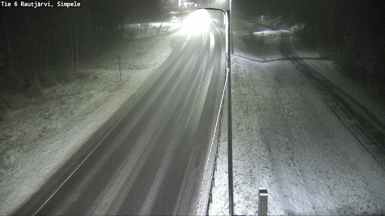 Weather Camera Image Road 6 Rautjärvi, Simpele, Rautjärvi, Etelä-Karjala