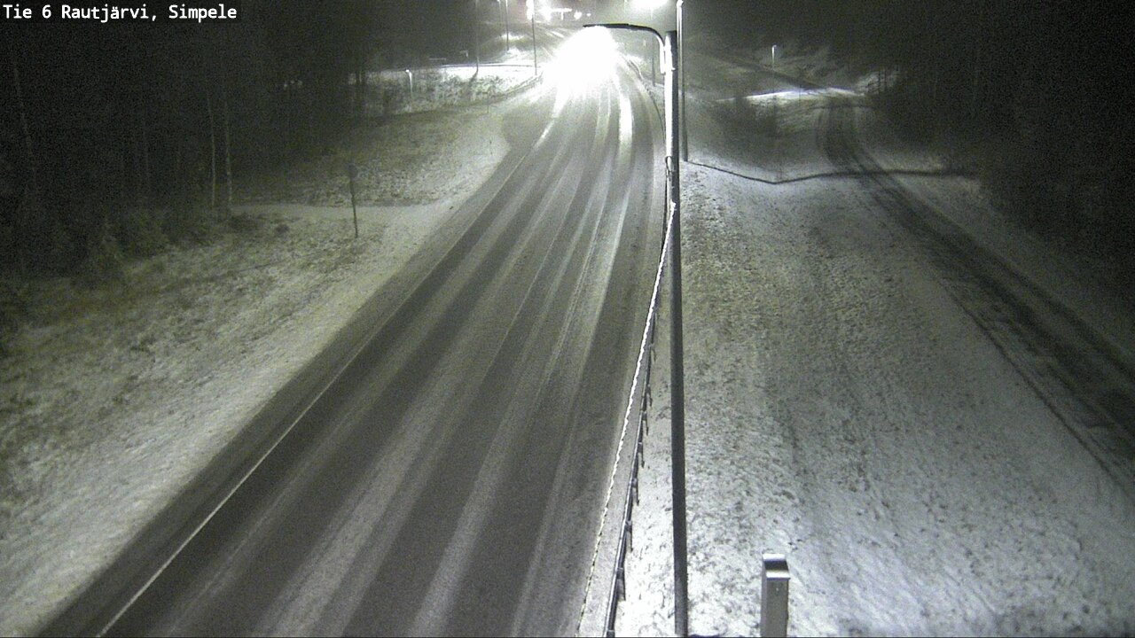 Weather Camera Image Road 6 Rautjärvi, Simpele, Rautjärvi, Etelä-Karjala