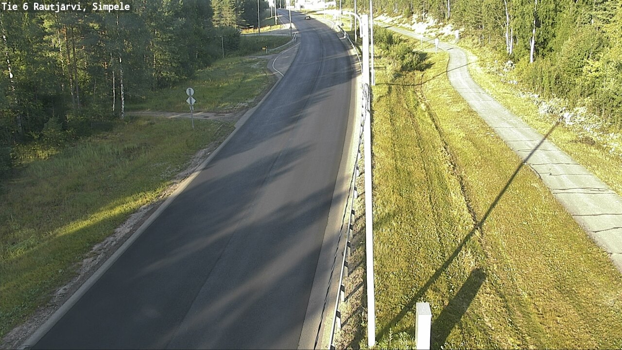 Weather Camera Image Road 6 Rautjärvi, Simpele, Rautjärvi, Etelä-Karjala