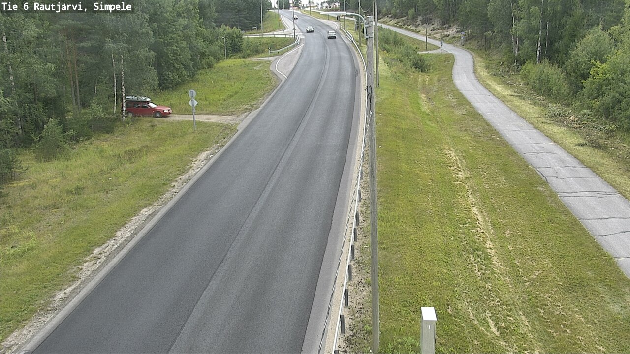 Weather Camera Image Road 6 Rautjärvi, Simpele, Rautjärvi, Etelä-Karjala