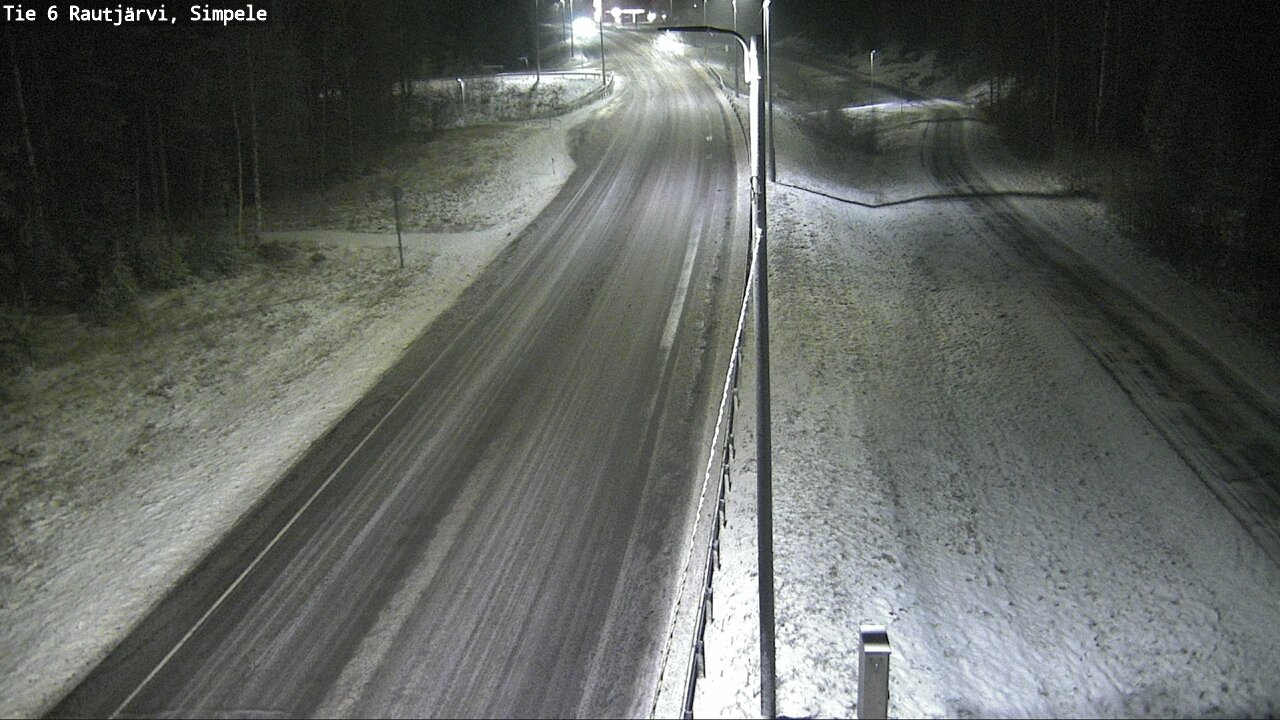 Weather Camera Image Road 6 Rautjärvi, Simpele, Rautjärvi, Etelä-Karjala