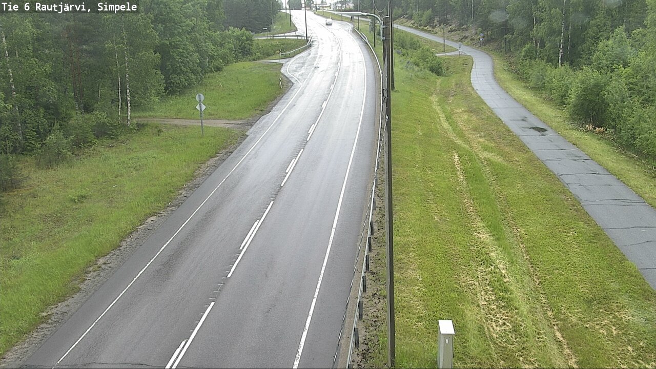 Weather Camera Image Väg 6 Rautjärvi, Simpele, Rautjärvi, Etelä-Karjala
