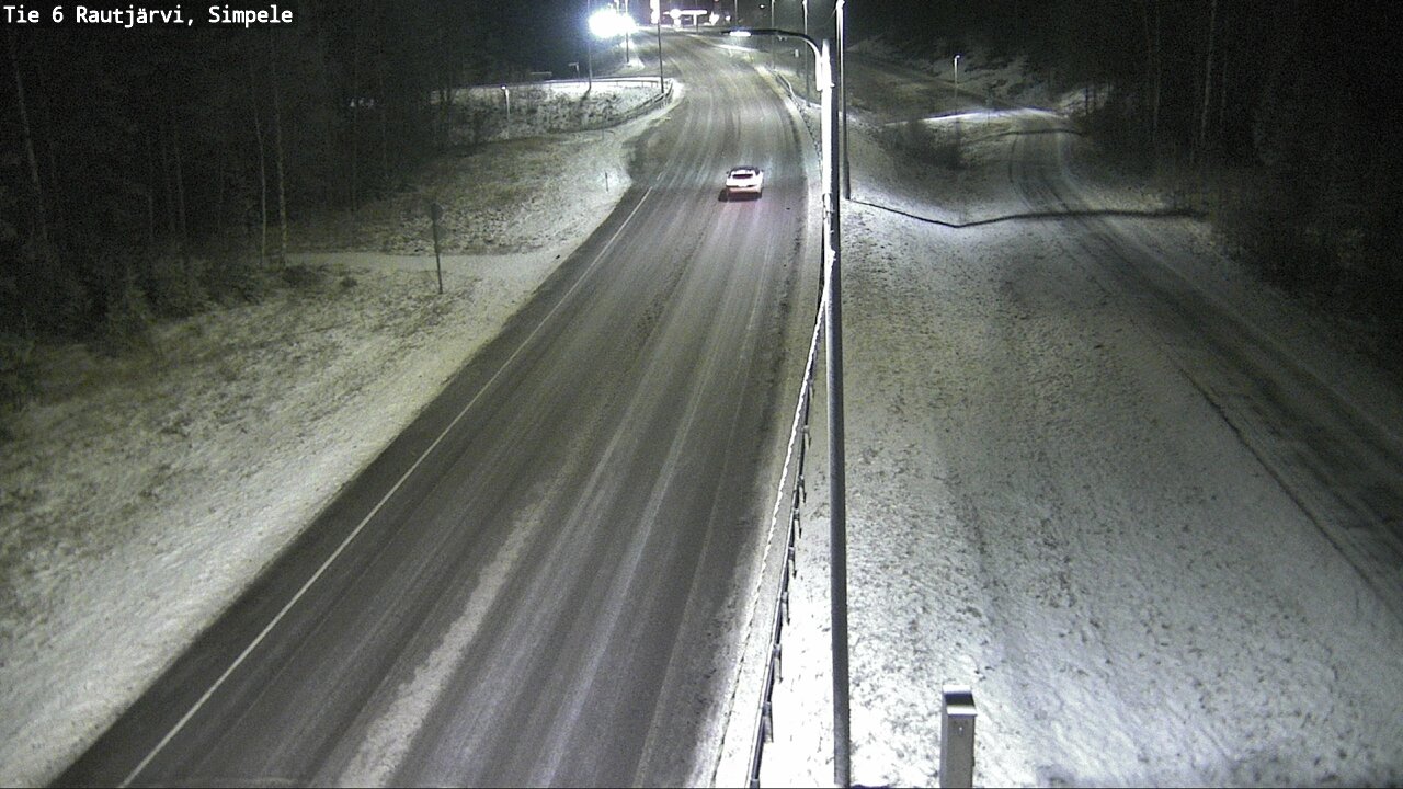 Weather Camera Image Road 6 Rautjärvi, Simpele, Rautjärvi, Etelä-Karjala