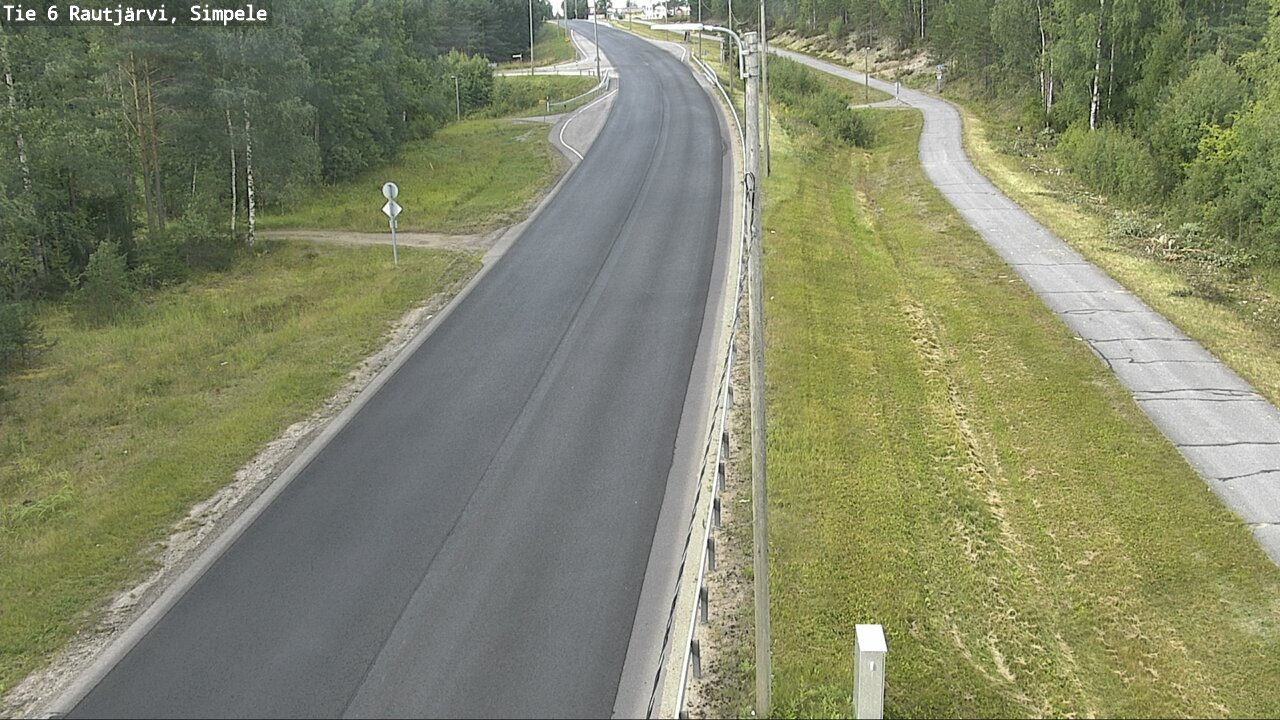 Weather Camera Image Road 6 Rautjärvi, Simpele, Rautjärvi, Etelä-Karjala