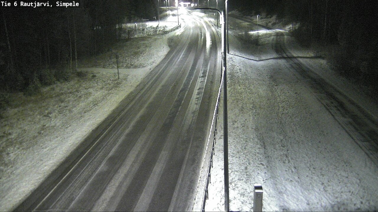 Weather Camera Image Road 6 Rautjärvi, Simpele, Rautjärvi, Etelä-Karjala