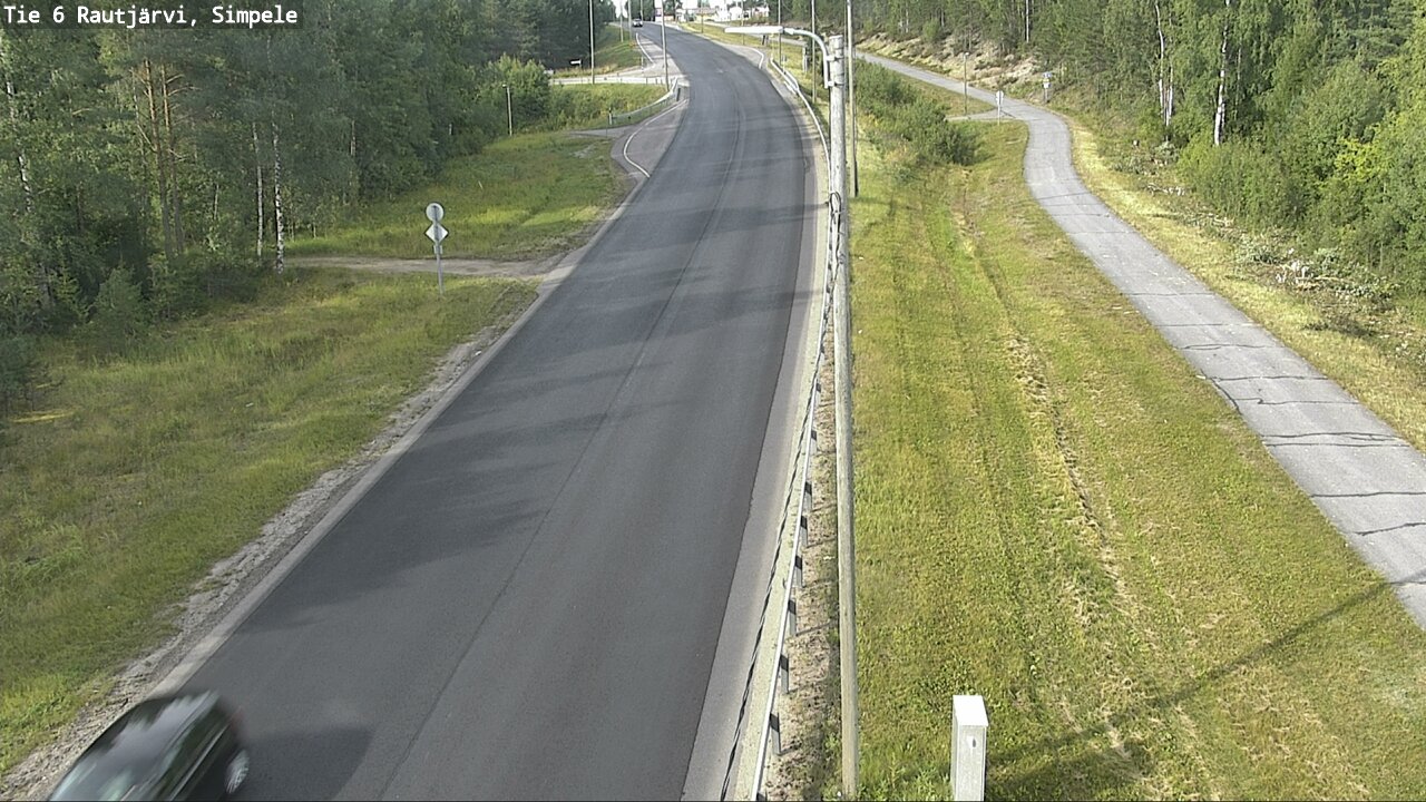 Weather Camera Image Road 6 Rautjärvi, Simpele, Rautjärvi, Etelä-Karjala