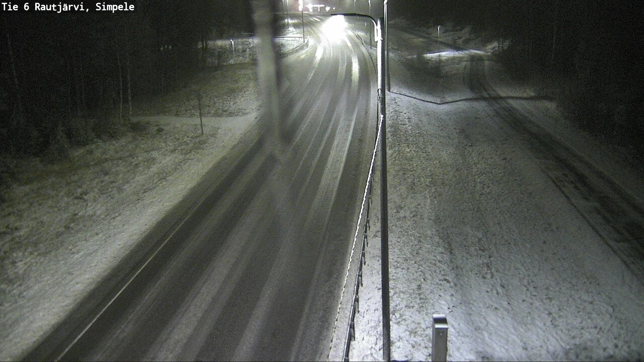 Weather Camera Image Road 6 Rautjärvi, Simpele, Rautjärvi, Etelä-Karjala