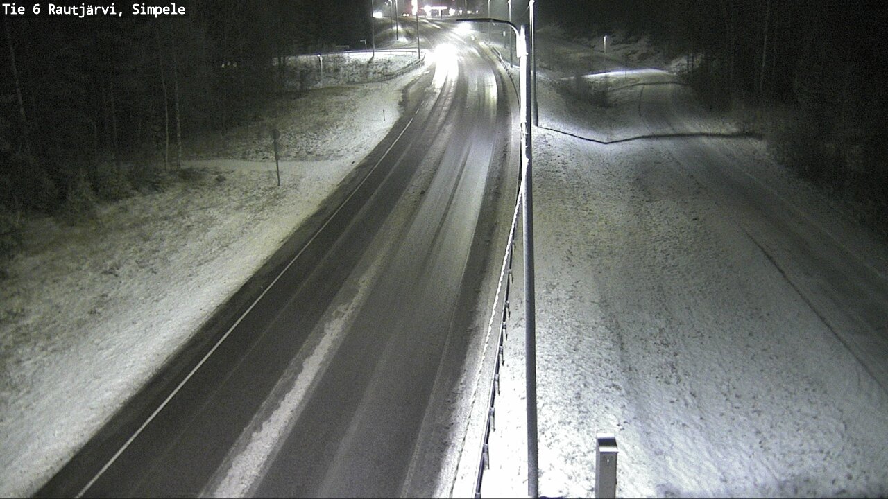 Weather Camera Image Road 6 Rautjärvi, Simpele, Rautjärvi, Etelä-Karjala