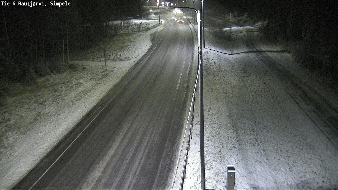 Weather Camera Image Road 6 Rautjärvi, Simpele, Rautjärvi, Etelä-Karjala