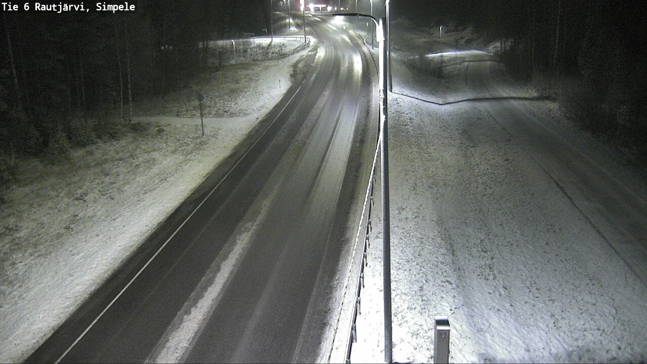 Weather Camera Image Road 6 Rautjärvi, Simpele, Rautjärvi, Etelä-Karjala