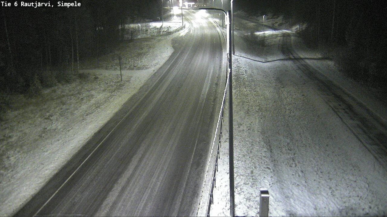 Weather Camera Image Road 6 Rautjärvi, Simpele, Rautjärvi, Etelä-Karjala