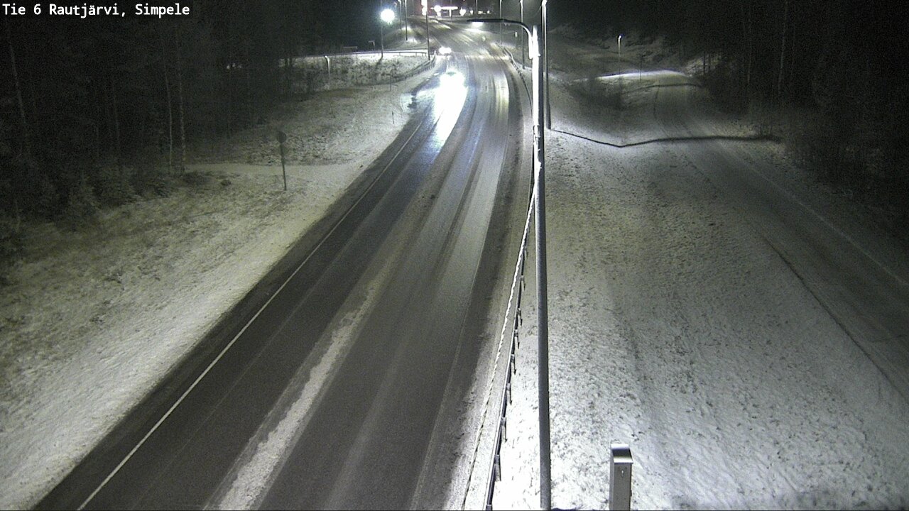 Weather Camera Image Road 6 Rautjärvi, Simpele, Rautjärvi, Etelä-Karjala