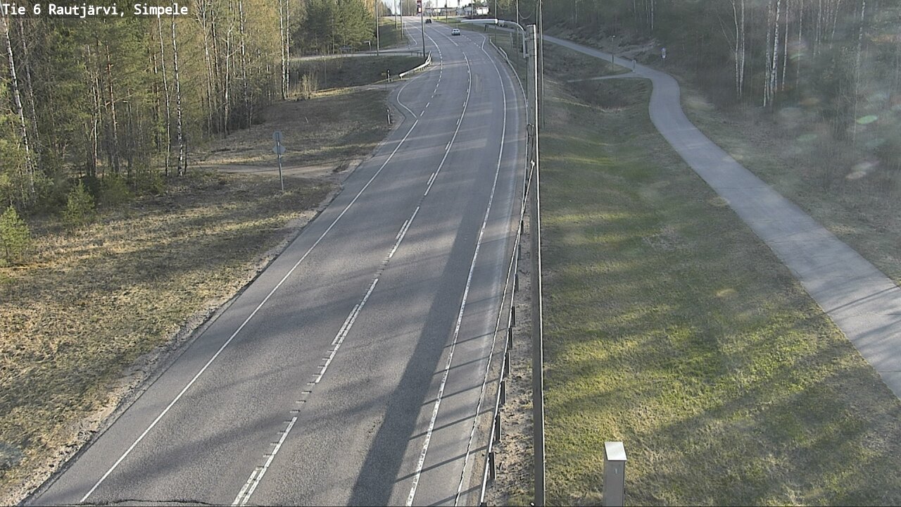 Weather Camera Image Väg 6 Rautjärvi, Simpele, Rautjärvi, Etelä-Karjala