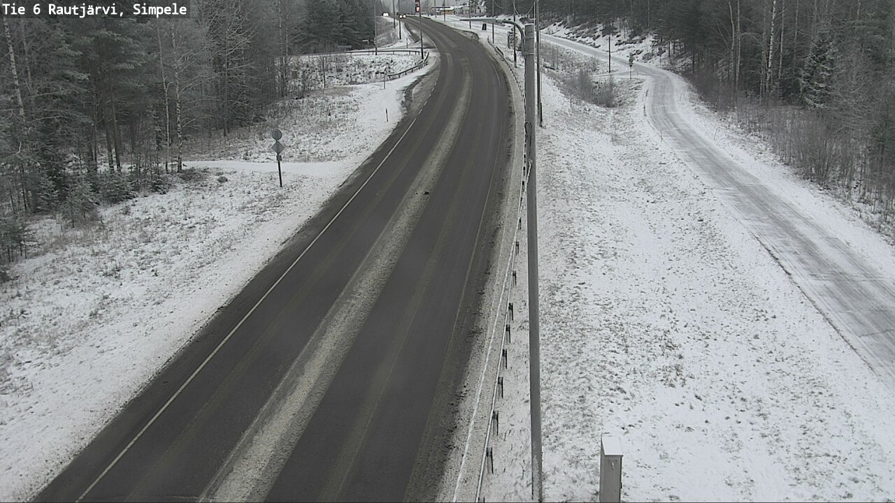 Weather Camera Image Road 6 Rautjärvi, Simpele, Rautjärvi, Etelä-Karjala