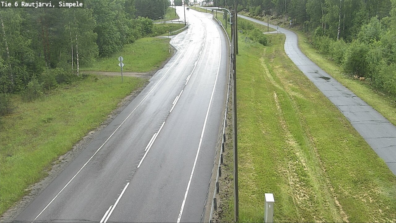 Weather Camera Image Väg 6 Rautjärvi, Simpele, Rautjärvi, Etelä-Karjala