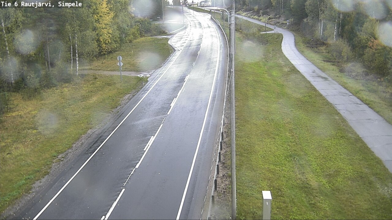 Weather Camera Image Road 6 Rautjärvi, Simpele, Rautjärvi, Etelä-Karjala
