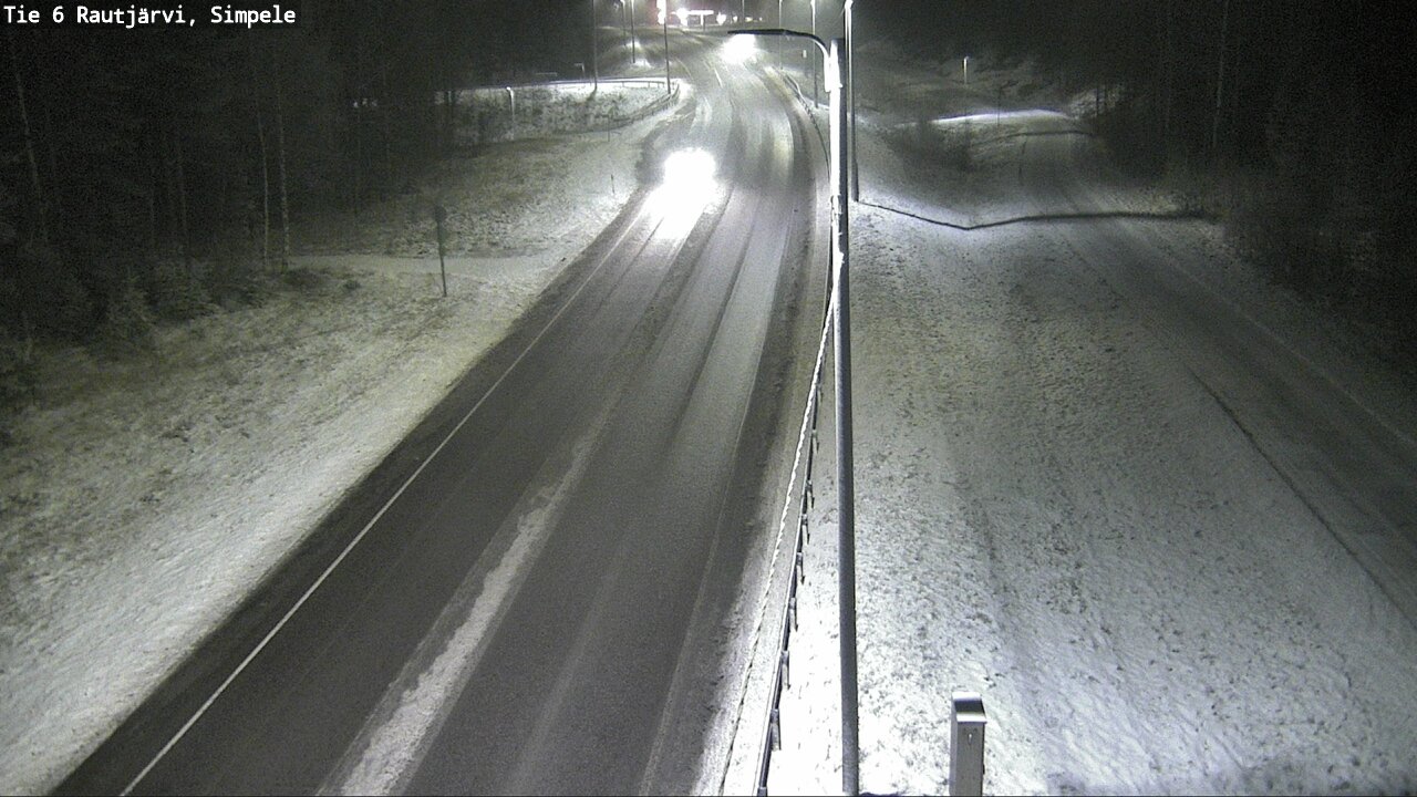 Weather Camera Image Road 6 Rautjärvi, Simpele, Rautjärvi, Etelä-Karjala