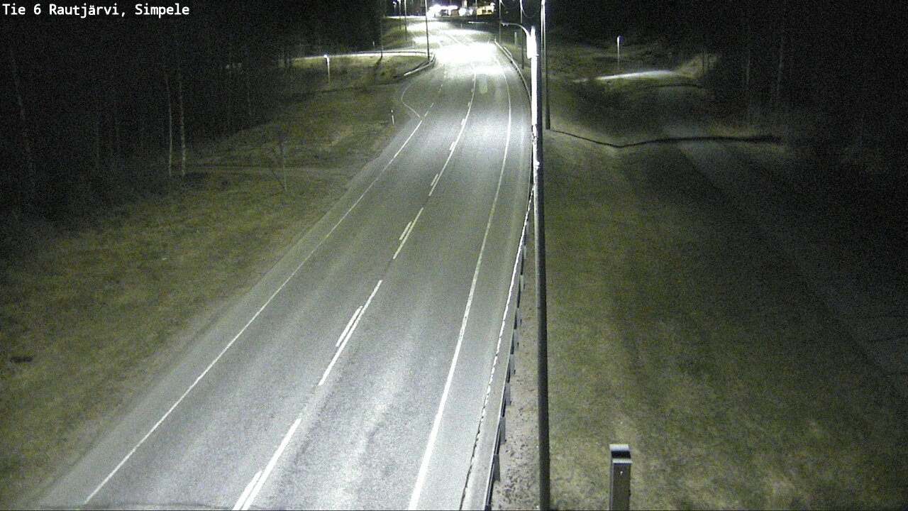 Weather Camera Image Road 6 Rautjärvi, Simpele, Rautjärvi, Etelä-Karjala