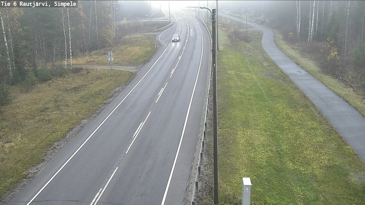 Kelikamerat Kuva Tie 6 Rautjärvi, Simpele, Rautjärvi, Etelä-Karjala