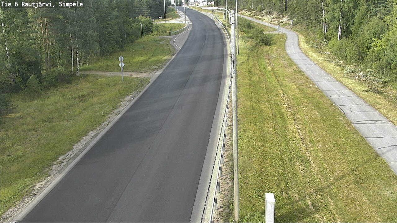 Weather Camera Image Road 6 Rautjärvi, Simpele, Rautjärvi, Etelä-Karjala