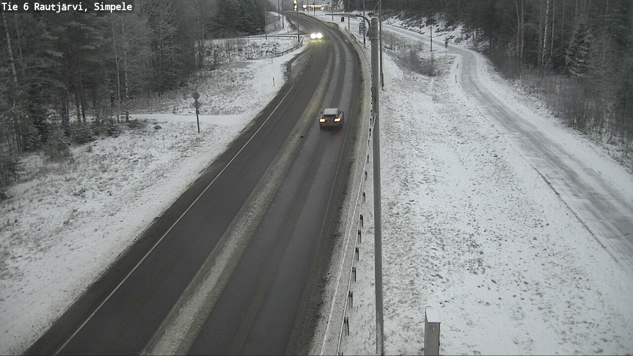 Weather Camera Image Road 6 Rautjärvi, Simpele, Rautjärvi, Etelä-Karjala