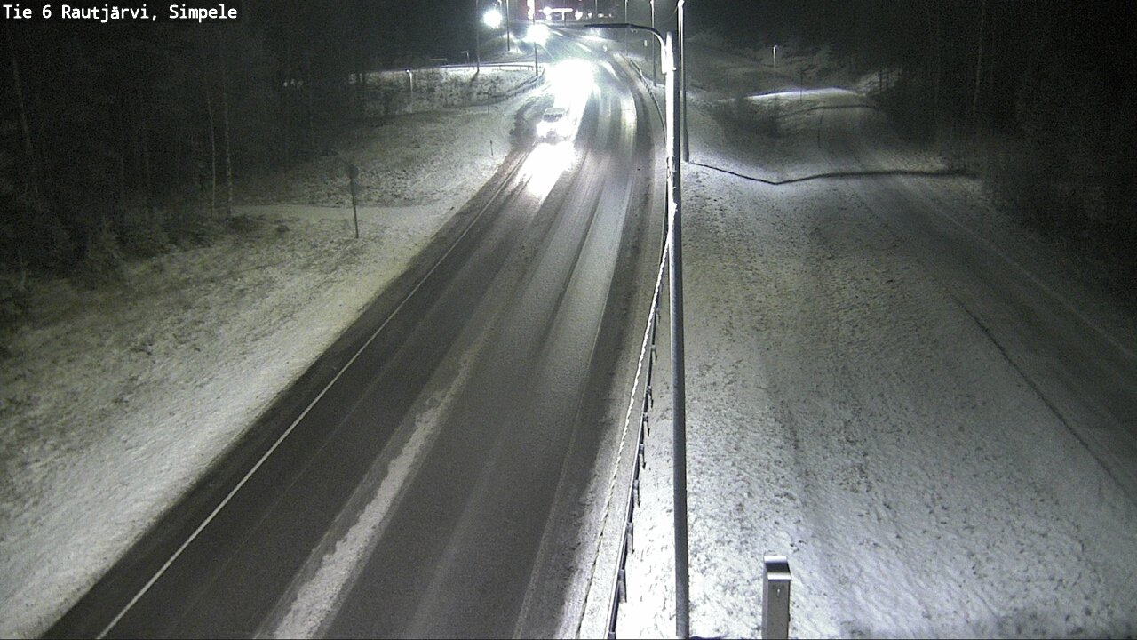 Weather Camera Image Road 6 Rautjärvi, Simpele, Rautjärvi, Etelä-Karjala
