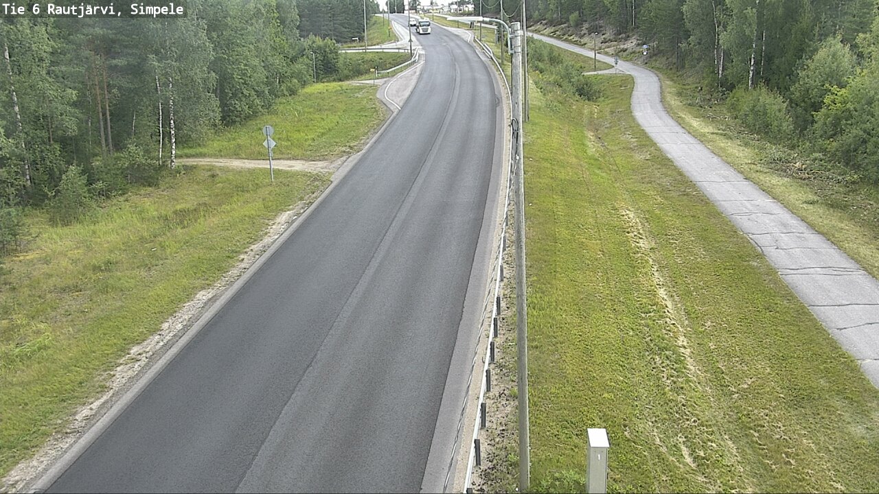 Kelikamerat Kuva Tie 6 Rautjärvi, Simpele, Rautjärvi, Etelä-Karjala