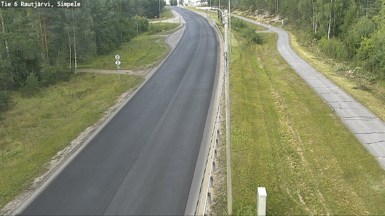 Weather Camera Image Road 6 Rautjärvi, Simpele, Rautjärvi, Etelä-Karjala