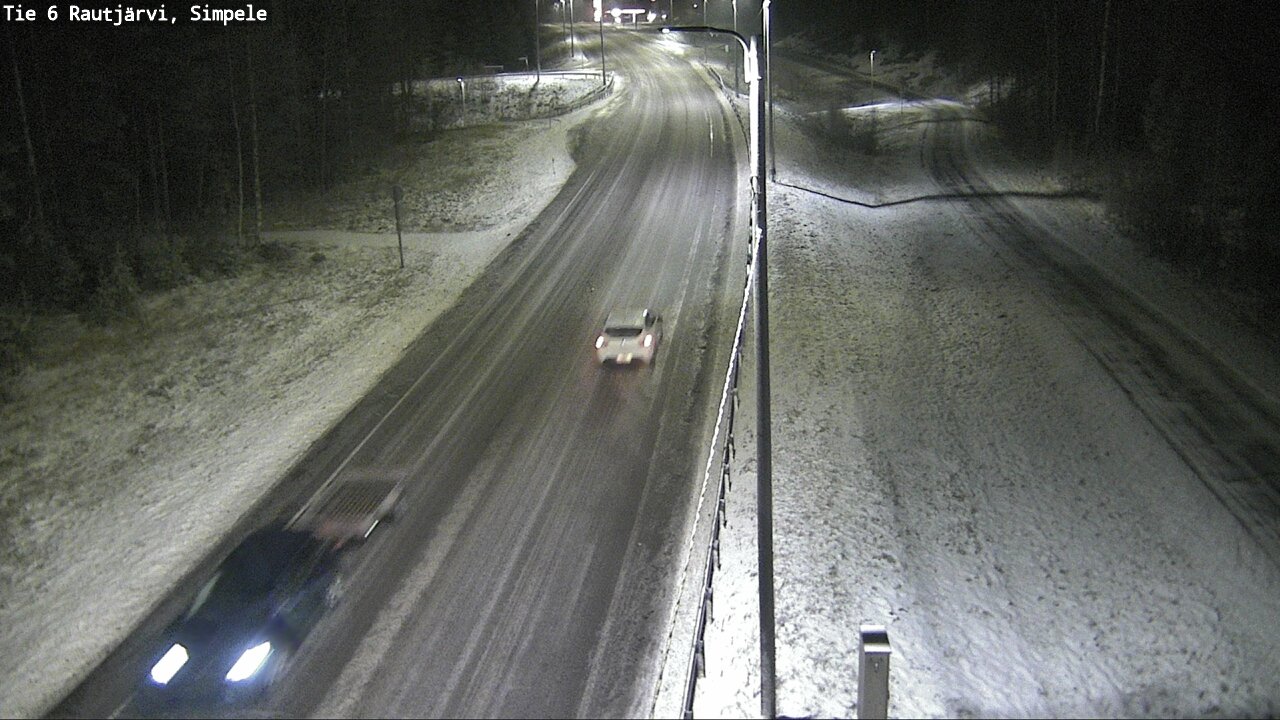 Weather Camera Image Road 6 Rautjärvi, Simpele, Rautjärvi, Etelä-Karjala