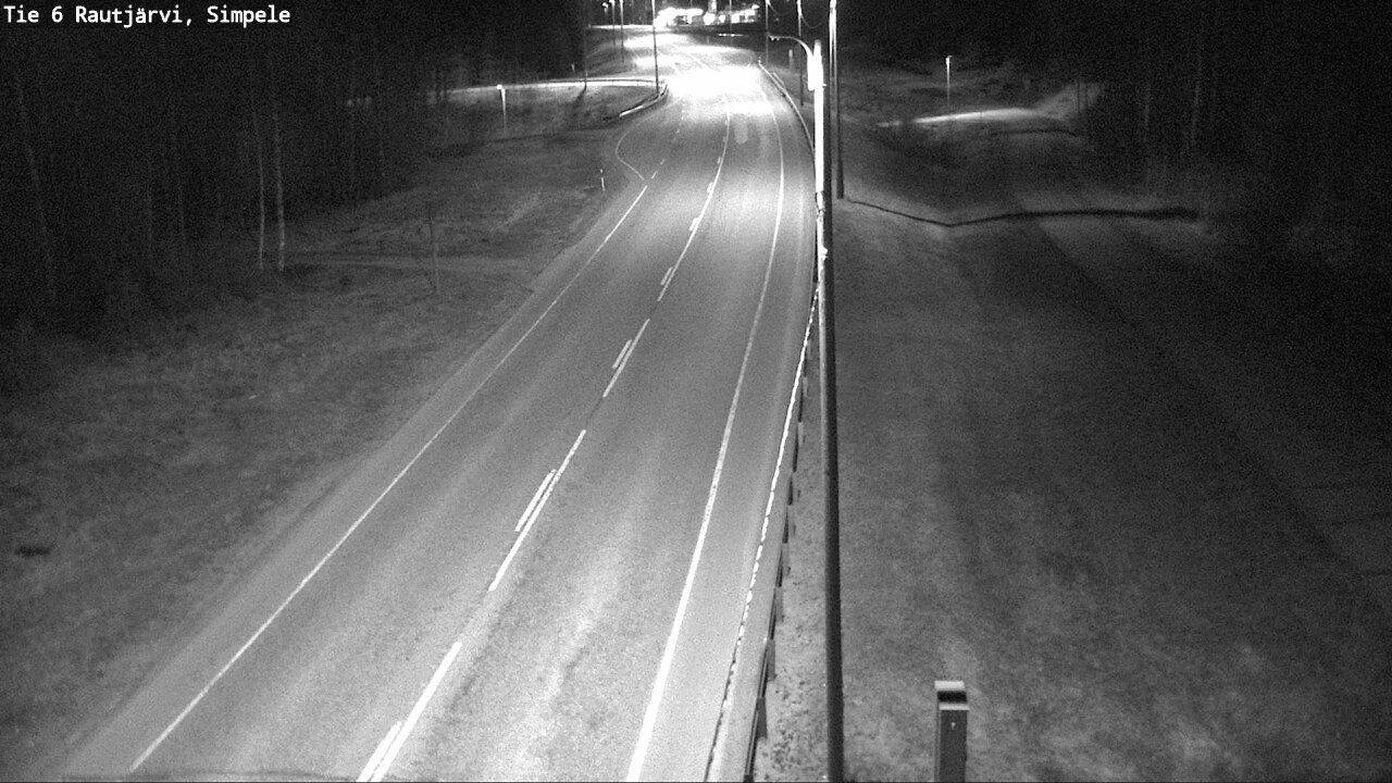 Weather Camera Image Väg 6 Rautjärvi, Simpele, Rautjärvi, Etelä-Karjala