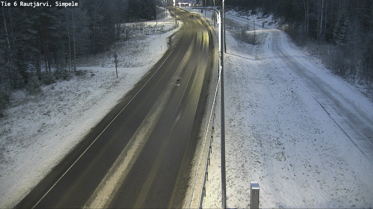 Weather Camera Image Road 6 Rautjärvi, Simpele, Rautjärvi, Etelä-Karjala