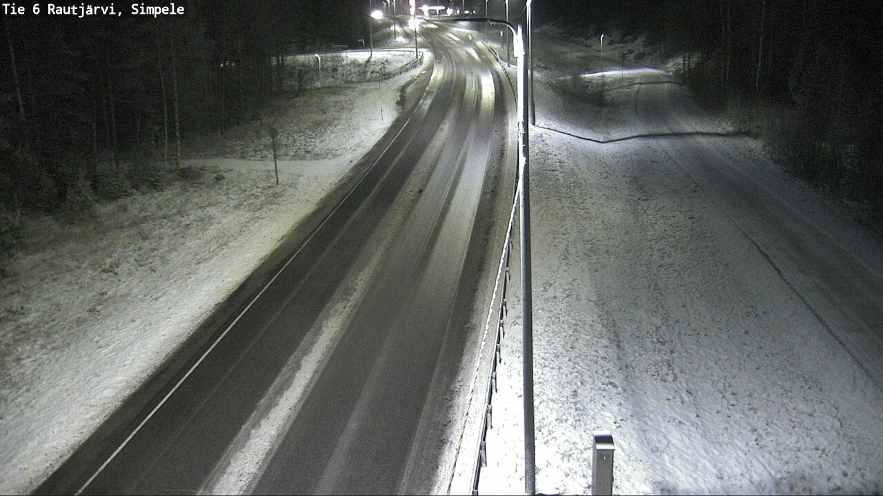 Weather Camera Image Road 6 Rautjärvi, Simpele, Rautjärvi, Etelä-Karjala