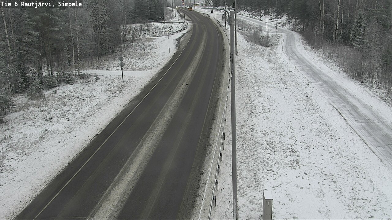 Weather Camera Image Road 6 Rautjärvi, Simpele, Rautjärvi, Etelä-Karjala