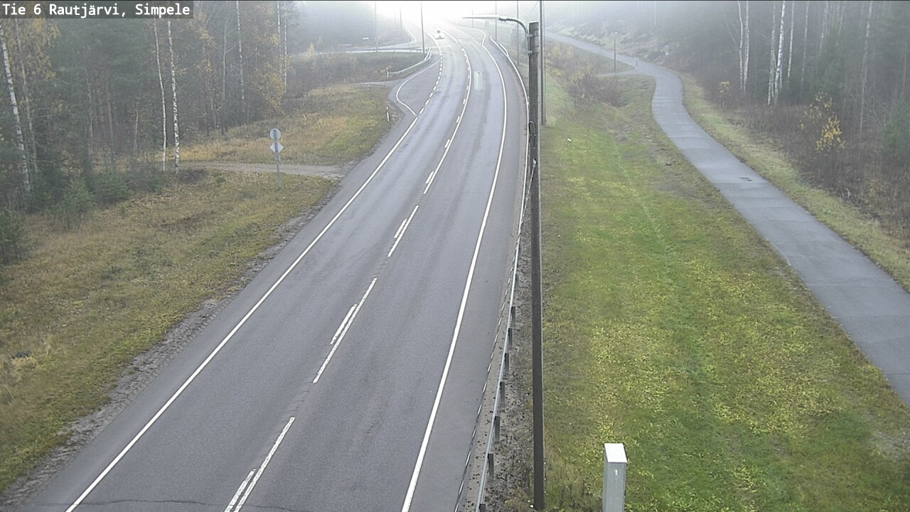 Kelikamerat Kuva Tie 6 Rautjärvi, Simpele, Rautjärvi, Etelä-Karjala