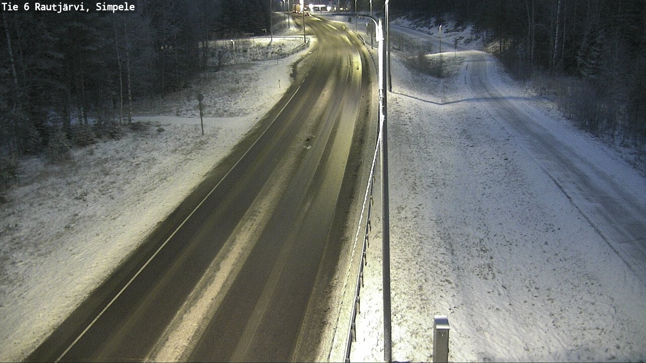 Weather Camera Image Road 6 Rautjärvi, Simpele, Rautjärvi, Etelä-Karjala